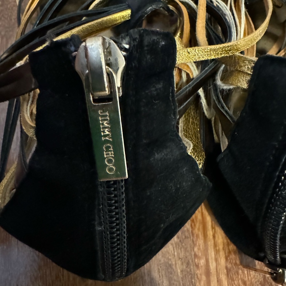Authentic Jimmy Choo CHAYA Gladiator Sandal. Sz. 36(6)